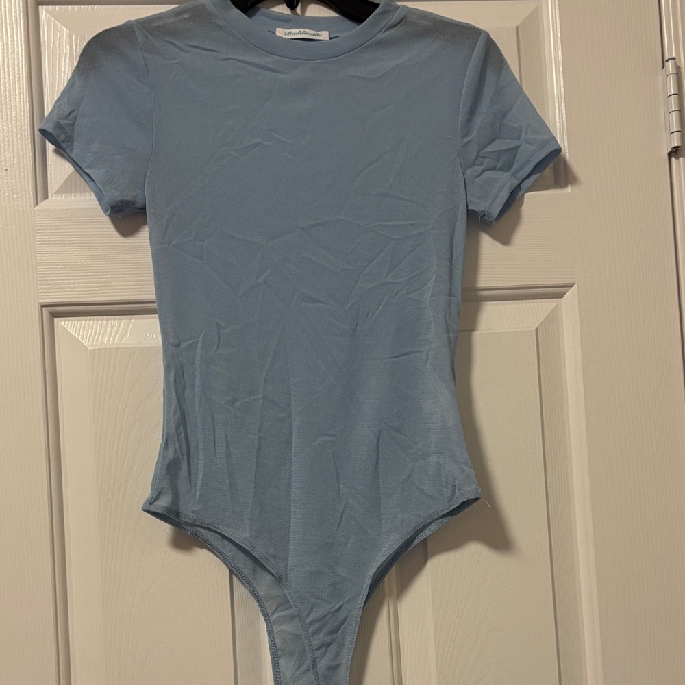 Baby Blue Mesh Bodysuit